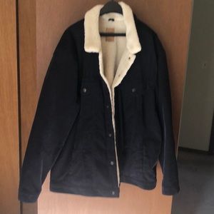 Men’s Corduroy Jacket, size XXXL, Navy Blue